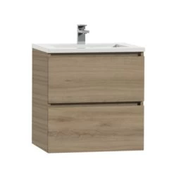 Tiger Karlo Badkamermeubel 60 Cm Chalet Eiken Met Wastafel Hoogglans Wit 13 Tiger Karlo Badkamermeubel 60 Cm Chalet Eiken Met Wastafel Hoogglans Wit -Badkamer Winkel 123 1060