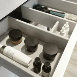 Tiger Badmeubelset Pocket 60 Cm Met 2 Lades Wit Incl. Looppoten -Badkamer Winkel 123 1197