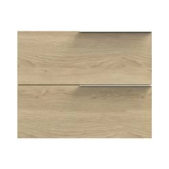 Tiger Badmeubelset Pocket 80 Cm Met 2 Lades Naturel Eik Incl. Looppoten -Badkamer Winkel 123 1250