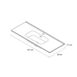 Tiger Badmeubelset Pocket 100 Cm Met 2 Lades Wit 16 Tiger Badmeubelset Pocket 100 Cm Met 2 Lades Wit -Badkamer Winkel 123 1271