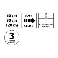 Tiger Maryport Badkamermeubelset 120 Cm Mat Zwart Met Matzwarte Polybeton Wastafel En Matzwarte Grepen -Badkamer Winkel 123 1300