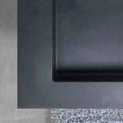 Tiger Karlo Badkamermeubel 60 Cm Naturel Eiken Met Wastafel Zwart -Badkamer Winkel 123 1309