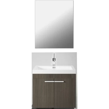 Flow Badkamermeubel Eiken Grijs 60 Cm 1 Flow Badkamermeubel Eiken Grijs 60 Cm