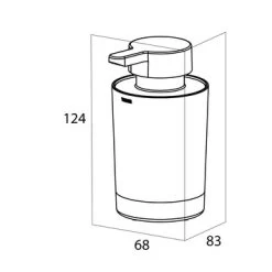 TIger Vrijstaande Zeepdispenser Tune Zwart -Badkamer Winkel 123 1565
