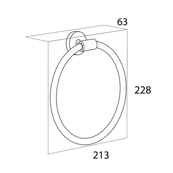 Tiger Handdoekring Boston RVS 4 Tiger Handdoekring Boston RVS - Afbeelding 4