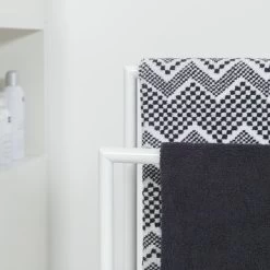 Sealskin Handdoekrek Tube Metaal Wit -Badkamer Winkel 123 1591