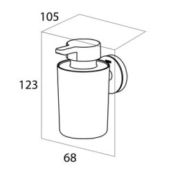 Tiger Zeepdispenser Urban Hangend Wit -Badkamer Winkel 123 1618