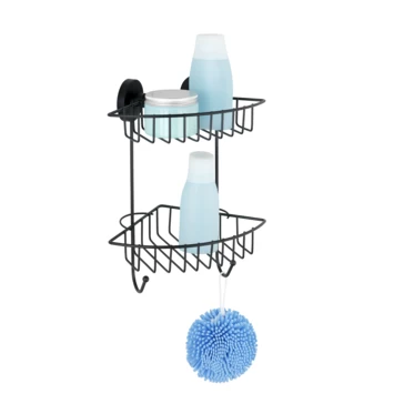 Wenko Vacuumloc Hoekrek Bari Zwart 1 Wenko Vacuumloc Hoekrek Bari Zwart