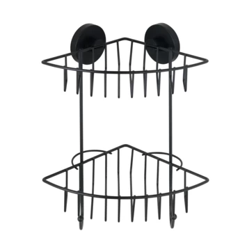 Wenko Vacuumloc Hoekrek Bari Zwart 3 Wenko Vacuumloc Hoekrek Bari Zwart - Afbeelding 3