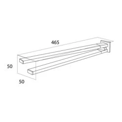 Tiger Handdoekrek Items Met Draaibare Armen RVS -Badkamer Winkel 123 1662
