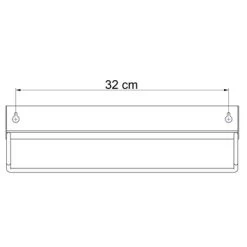 Sealskin Brix Wandrek Met Handdoekrek 35 Cm Wit 19 Sealskin Brix Wandrek Met Handdoekrek 35 Cm Wit -Badkamer Winkel 123 1682