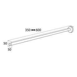 Tiger Telescopisch Handdoekrek Boston RVS -Badkamer Winkel 123 1695