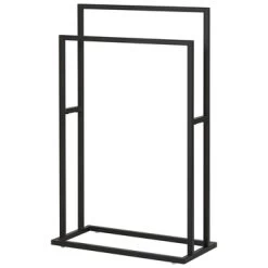 Sealskin Carré Handdoekrek Vrijstaand Zwart -Badkamer Winkel 123 1747