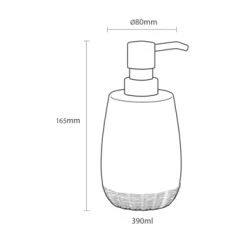 Sealskin Zeepdispenser Braid Lichtgrijs -Badkamer Winkel 123 1765