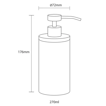 Sealskin Zeepdispenser Grace Zand 9 Sealskin Zeepdispenser Grace Zand - Afbeelding 9