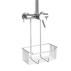 Wenko Douchecaddy Milo Om Aan Kraan Te Hangen Glanzend RVS -Badkamer Winkel 123 1828