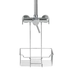 Wenko Douchecaddy Milo Om Aan Kraan Te Hangen Glanzend RVS -Badkamer Winkel 123 1829