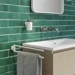 Tiger Handdoekhouder Urban 2-Armig Wit -Badkamer Winkel 123 1865