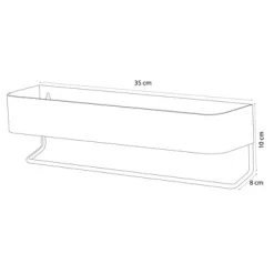 Sealskin Plank- En Handdoekhouder Brix Zwart -Badkamer Winkel 123 1919