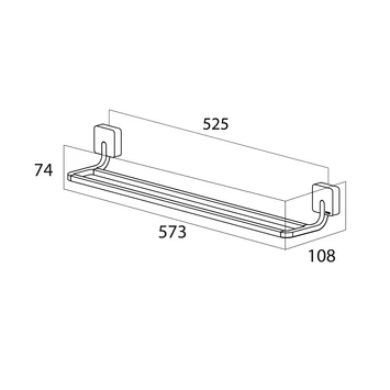 Tiger Dubbel Handdoekrek Impuls RVS 5 Tiger Dubbel Handdoekrek Impuls RVS - Afbeelding 5