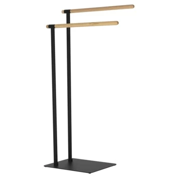 Sealskin Handdoekrek Brix Metaal Zwart 2 Sealskin Handdoekrek Brix Metaal Zwart - Afbeelding 2