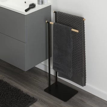 Sealskin Handdoekrek Brix Metaal Zwart 3 Sealskin Handdoekrek Brix Metaal Zwart - Afbeelding 3
