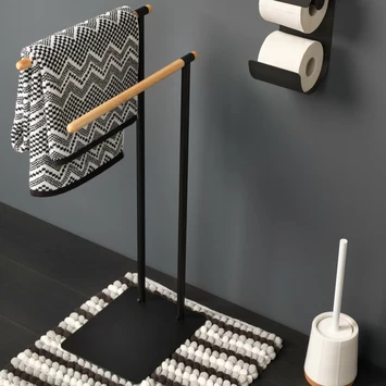 Sealskin Handdoekrek Brix Metaal Zwart 6 Sealskin Handdoekrek Brix Metaal Zwart - Afbeelding 6