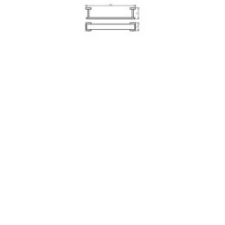 Haceka Handdoekrek Edge Chroom -Badkamer Winkel 123 1974