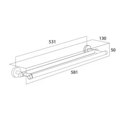 Tiger Dubbel Handdoekrek Boston RVS -Badkamer Winkel 123 1996