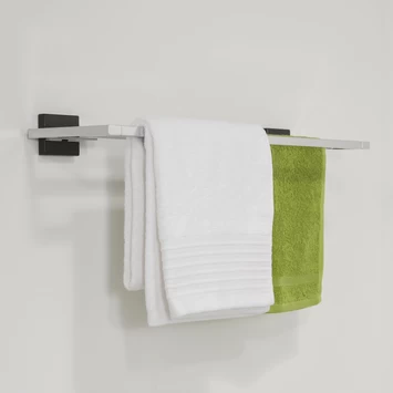 Tiger Dubbel Handdoekrek Zenna Chroom/Wengé 3 Tiger Dubbel Handdoekrek Zenna Chroom/Wengé - Afbeelding 3