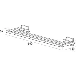 Tiger Dubbel Handdoekrek Zenna Chroom/Wengé 9 Tiger Dubbel Handdoekrek Zenna Chroom/Wengé -Badkamer Winkel 123 2001