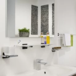 Tiger Planchet Zenna Chroom/Wengé -Badkamer Winkel 123 2077