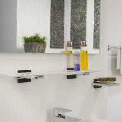 Tiger Planchet Zenna Chroom/Wengé -Badkamer Winkel 123 2078