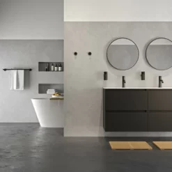 Tiger Handdoekhouder Noon Dubbel Zwart -Badkamer Winkel 123 2106