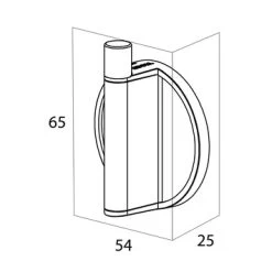 Tiger Haak Tune Messing Zwart -Badkamer Winkel 123 211