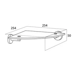Tiger Hoekplanchet Boston Chroom -Badkamer Winkel 123 2120
