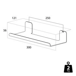 Tiger Planchet Colar RVS 30 Cm -Badkamer Winkel 123 2127