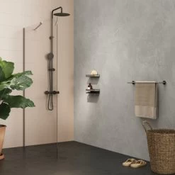 Tiger Planchet Cooper 28 Cm RVS/zwart -Badkamer Winkel 123 2134