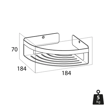 Tiger Caddy Hoekkorf Klein RVS 9 Tiger Caddy Hoekkorf Klein RVS - Afbeelding 9