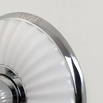 Tiger Ivy Hoekkorf Chroom/wit 2 Tiger Ivy Hoekkorf Chroom/wit - Afbeelding 2