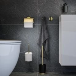 Tiger Zeepdispenser Tune Messing Zwart -Badkamer Winkel 123 2298