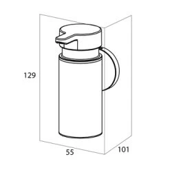 Tiger Zeepdispenser Noon Medium Zwart -Badkamer Winkel 123 2313