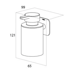 Tiger Zeepdispenser Colar Hangend Chroom -Badkamer Winkel 123 2326