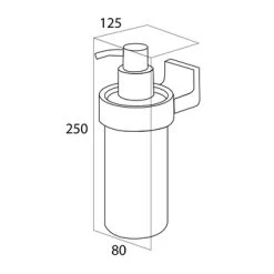 Tiger Zeepdispenser Ontario Hangend Chroom -Badkamer Winkel 123 2331