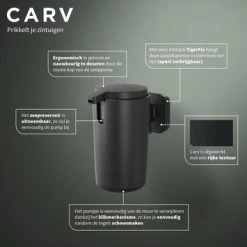 Tiger Zeepdispenser Carv 175 Ml Zwart -Badkamer Winkel 123 2346