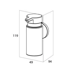 Tiger Zeepdispenser Noon Klein Zwart -Badkamer Winkel 123 2411