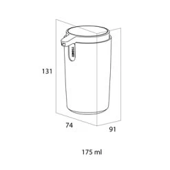 Tiger Zeepdispenser Carv Vrijstaand 175 Ml Zwart -Badkamer Winkel 123 2439