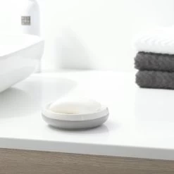 Sealskin Schaal Sphere Porcelein Licht Grijs -Badkamer Winkel 123 2466