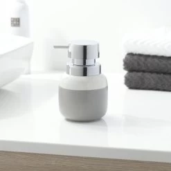 Sealskin Zeepdispenser Sphere Lichtgrijs Keramiek -Badkamer Winkel 123 2506