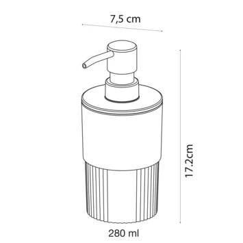 Sealskin Zeepdispenser Brave Staand Zwart 12 Sealskin Zeepdispenser Brave Staand Zwart - Afbeelding 12